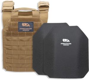 Predator Armor Level III Plate Carrier Package, Coyote, 16x12, BDL-3KWPCPKG-CY