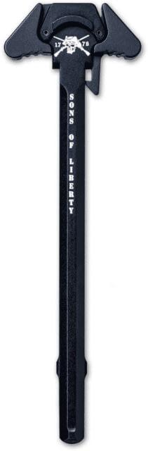Sons of Liberty Gun Works Liberty Ambidextrous Charging Handle, 5.56mm, Narrow Latch, Anodized Black, Black, LCH-5.56-NL