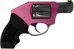 Charter Arms 53812 Off Duty Coyote 5rd 2" Stainless Ported Barrel, High Polished Cylinder, Pink Aluminum Frame, Black Finger Grooved Rubber Grip, Concealed Hammer Revolver