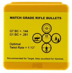 Berger Bullets 24408 Target 6mm .243 65 GR Target Boat Tail 100 Box