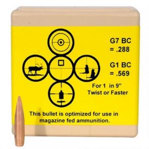 Berger Tactical Bullets 6.5mm Caliber .264&quot; Diameter 130 Grain AR Hybrid Open Tip Match Tactical Projectile 100 Per Box 26195