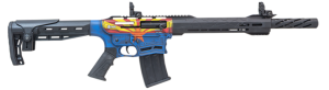 Citadel CBOSS2512-AZ Boss25 12 Gauge 3” 5+1 18.75” Threaded Barrel, Arizona Flag Steel Receiver w/Picatinny Rail, Adj Comb Synthetic Butt Stock, Picatinny Rail Forend, Polymer Grip