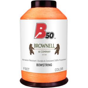 Brownell B50 Bowstring Material Fluorescent Orange 1/4 Lb. FA-TDFO-B50-14