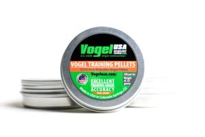 Vogel Airgun .177 Cal Training Pellets, .53 Gram, 500 count, Silver, .177 wadcutter training tin