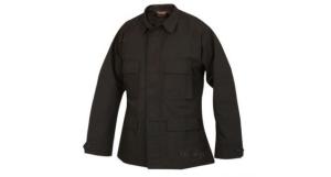 Tru-Spec Polyester-Cotton Ripstop BDU Jacket, Black, Large, Long Length 1320025