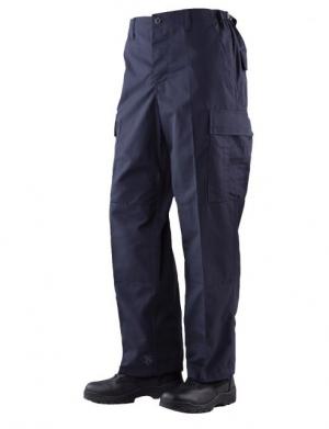 Tru-Spec BDU Pants, 65/36 Poly/Co Rip, Navy, 4XL, Regular 1335009