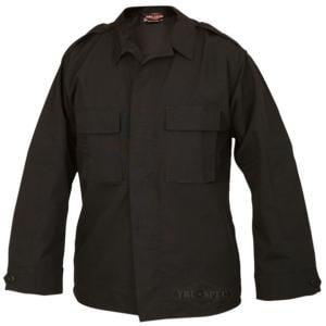 Tru-Spec Long Sleeve Tactical Shirt, Black, RS PolyCotton, Medium, Long Length 1360024