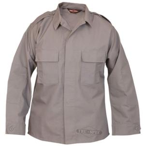 Tru-Spec Long Sleeve Tactical Shirt, Grey, RS PolyCotton, 2XL, Long Length 1374027