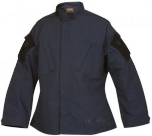 Tru-Spec Tactical Response Uniform Shirt, 65/35 Poly/Cotton Rip Stop, Navy, Large, Regular 1282005