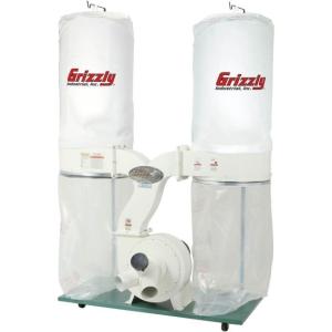 Grizzly Industrial 3 HP Dust Collector with Aluminum Impeller - Polar Bear Series, G1030Z2P