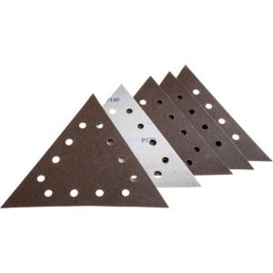 Grizzly Industrial 11-1/4in. Drywall Sanding Triangle, 120 Grit 5-Pk., T28269