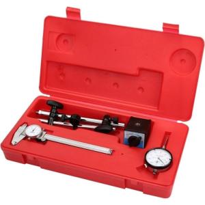 Grizzly Industrial Magnetic Base, Dial Indicator, Caliper Combo pk., H3022