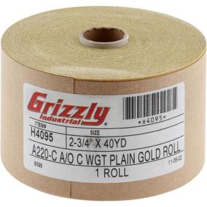 Grizzly Industrial 120' x 2-3/4in. Sanding Roll A220-C, H4095