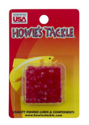 Howie's Tackle 6mm Facetted Beads, Raspberry, 50 Per Pack, 50038