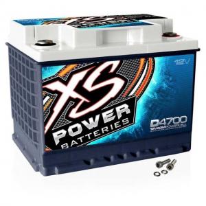 XS Power D4700 AGM Deep Cycle 12 Volt Battery - 2900A, 745CA, 50Ah, 2000/3000W, White, D4700
