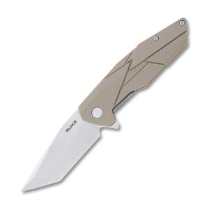 Ruike Thumb-Up Safety Lock P138-W Tan Knife