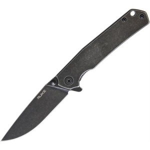 RUIKE P801SB P801 Framelock Knife with Black Oxide Stainless Handle