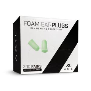 AXIL Foam Ear Plugs - 200 Pair Box - FP-200GP