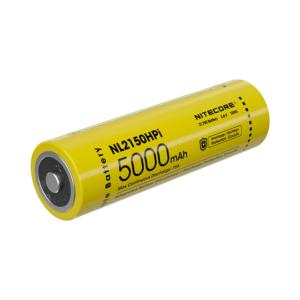 Nitecore NL2150HPI 5000mAh Rechargeable 21700i Battery, Yellow, 6952506493715