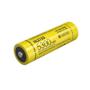 Nitecore NL2153 5300mAh Rechargeable 21700 Battery, Yellow, BAT-NITE-21700-NL2153