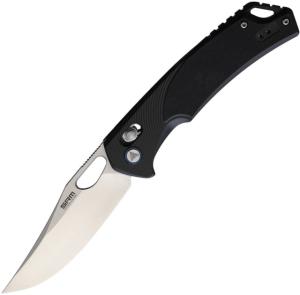 SRM Knives 9201 Ambi Lock Folding Knife, 3.5 satin finish D2 tool steel blade, Black G10 handle, 9201