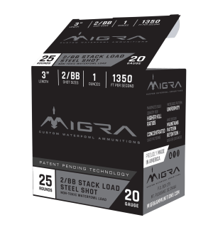 Migra Ammunitions M20S46 Combinational 20 Gauge 3 in 1 oz 4/6 Shot 25 Per Box/ 10 Cs