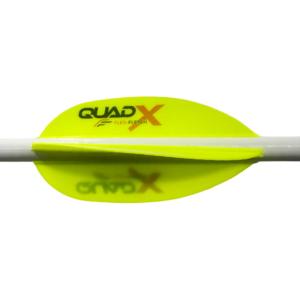 Flex Fletch Quad X Vanes, Flo Yellow, 50 pack, 1006299