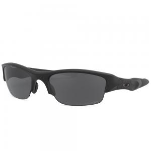 Oakley Flak Jacket 009008 Polarized Sunglasses - Matte Black/Gray - Large