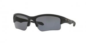 Oakley Quarter Jacket Youth Sunglasses 920007-61 - Men's, Matte Black Frame, Grey Polarized Lenses