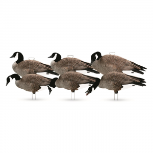 GHG Pro-Grade Flocked Head Canada Goose Silhouette Decoys 6 Piece Set