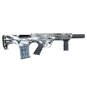 Black Aces Tactical Pro Series Bullpup Semi Automatic 12 Gauge Shotgun, Distressed White - BATBPTW