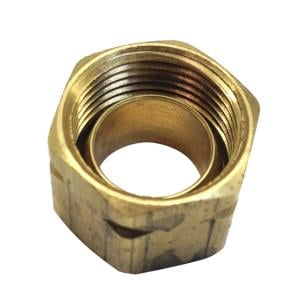 Uflex USA Compression Nut w/Sleeve 61CA-6 Brass, 71004K