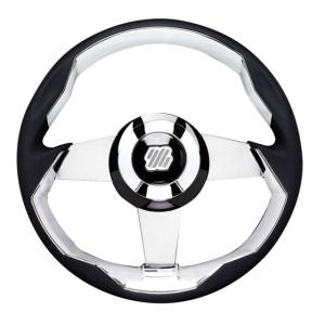 Uflex USA Steering Wheel Spokes With Black Grip, Silver, GRIMANI B/P/CH
