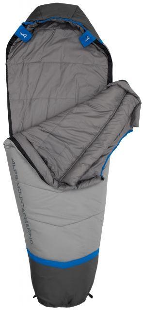 ALPS Mountaineering Aura 35 Sleeping Bag, Long, Ultramarine/Coal, 34in x 86in, 4602441