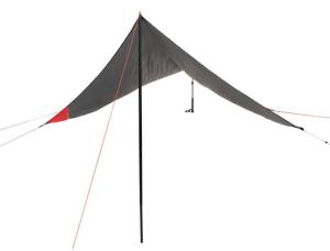ALPS Mountaineering Ultra-Light Tarp Shelter, Charcoal/Red, 5970018