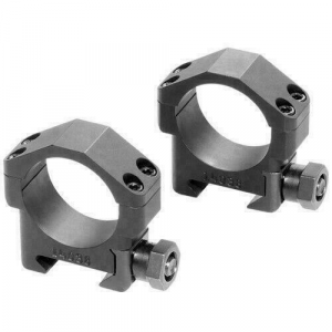 Badger Ordnance 30mm Two-Piece .823" Standard 4 & 4 Screws Aluminum Black Scope Rings 306-16