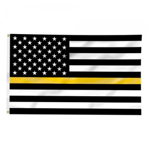 Thin Blue Line Flag with Grommets, 3 x 5 Ft-TBL-Flags