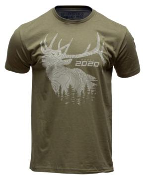 Springfield Armory GEP8605S 2020 Elk Mens T-Shirt Military Green Short Sleeve Sm