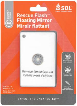 Survive Outdoors Longer Rescue Flash Floating Mirror, White, 0140-1004