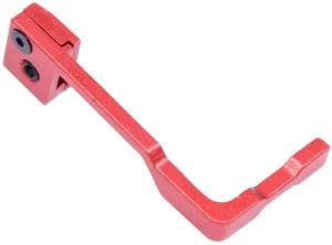 Guntec USA AR-15 Extended Bolt Catch Release, Anodized Red, GT-EBR-RED
