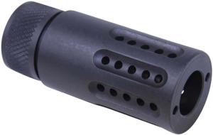 Guntec USA AR-15 Micro Slip Over Barrel Shroud w/ Multi Port Muzzle Brake, .308 Cal, Anodized Black, 1326-MB-P-S-308
