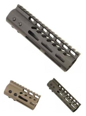 Guntec USA 12in Ultra Lightweight Thin M-Lok System Free Floating Handguard With Monolithic Top Rail, Anodized Purple, GT-12MLK-PURPLE