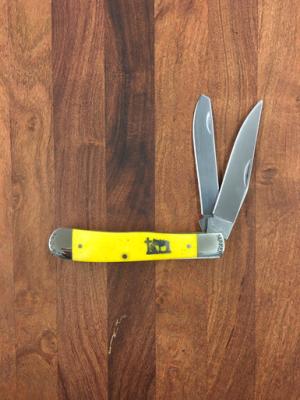 Moore Maker Praying Cowboy Trapper 4.125" Yellow Bone 5202PC