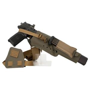 Cole-tac VWX106 Varmint Wrangler XL Pistol Holder Chest Ranger Green Left Hand 185101