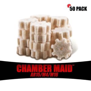 Pro-Shot Chamber Maid 5.56mm/.223 Cal. Chamber Star Swabs, 50 Pack, White, 556CMS-50