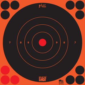 Pro-Shot 8B-ORNG-6PK 8" SPLATTERSHOT BULLSEYE TRG