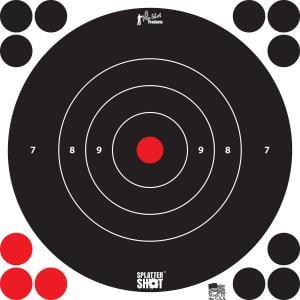 Pro-Shot 8B-WHTE-6PK 8" SPLATTERSHOT BULLSEYE TRG