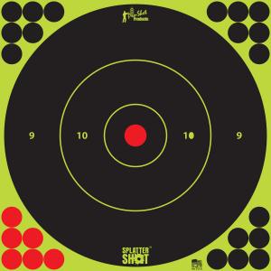 Pro Shot Splatter Shot 12&quot; Green Bullseye Target - 5 Pack 12B-GREEN-5PK