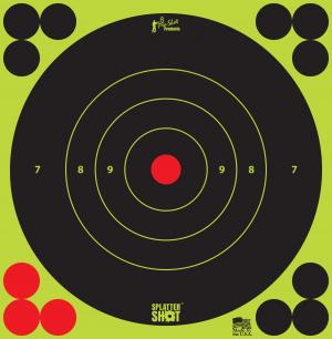 Pro-Shot 6B-GREEN-12PK 6" SPLATTERSHOT BULLSEYE TRG