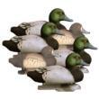 Higdon Standard Bluebill Foam Filled Duck Decoys - 6 Pack